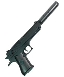 Страйкбольный пистолет Shantou K.111S (Desert Eagle, с глушителем) спринговый
