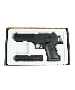 Страйкбольный пистолет Shantou K.111S (Desert Eagle, с глушителем) спринговый