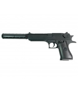 Страйкбольный пистолет Shantou K.111S (Desert Eagle, с глушителем) спринговый