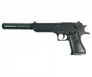 Страйкбольный пистолет Shantou K.111S (Desert Eagle, с глушителем) спринговый