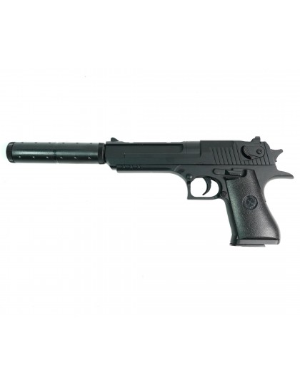 Страйкбольный пистолет Shantou K.111S (Desert Eagle, с глушителем) спринговый