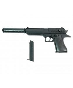 Страйкбольный пистолет Shantou K.111S (Desert Eagle, с глушителем) спринговый