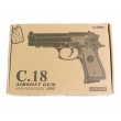 Страйкбольный пистолет Shantou C.18 (Beretta 92) спринговый - фото № 6