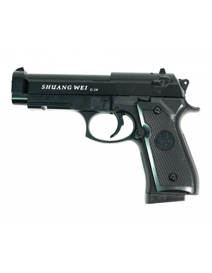 Страйкбольный пистолет Shantou C.18 (Beretta 92) спринговый