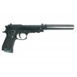 Страйкбольный пистолет Shantou C.18+ (Beretta 92, с глушителем) спринговый - фото № 2