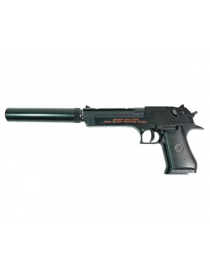 Страйкбольный пистолет Shantou C.20+ (Desert Eagle, с глушителем) спринговый