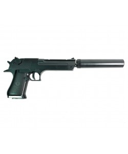 Страйкбольный пистолет Shantou C.20+ (Desert Eagle, с глушителем) спринговый
