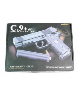 Страйкбольный пистолет Shantou C.9+ (Colt 1911 OPS, с глушителем) спринговый