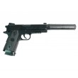 Страйкбольный пистолет Shantou C.9+ (Colt 1911 OPS, с глушителем) спринговый - фото № 2
