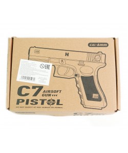 Страйкбольный пистолет Shantou C.7 (Glock) спринговый