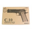 Страйкбольный пистолет Shantou C.10 (Colt Government 1911) спринговый - фото № 6
