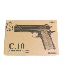 Страйкбольный пистолет Shantou C.10 (Colt Government 1911) спринговый