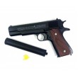 Страйкбольный пистолет Shantou C.1911A+ (Colt 1911, с глушителем) спринговый - фото № 10