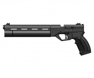 Пневматический пистолет Krugergun «Корсар» D32, ствол 240 мм (PCP, 3 Дж) 5,5 мм