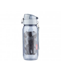 Бутылка спортивная Kalashnikov 0,6 л; прозр. пластик, крышка с фикс., ремешок