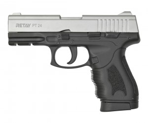 Охолощенный СХП пистолет Retay PT24 (Taurus) 9mm P.A.K Chrome