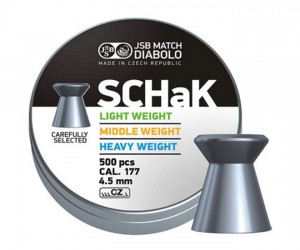Пули JSB Diabolo SCHaK Light 4,5 мм, 0,475 г (500 штук)