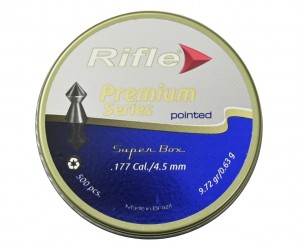 Пули Rifle Premium Series Pointed 4,5 мм, 0,63 г (500 штук)