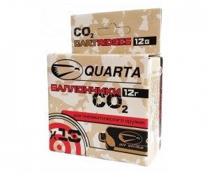 Баллончики CO₂ для пневматики Quarta, 12 г (★10 штук)