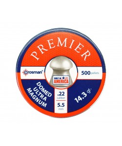 Пули для пневматики Crosman Premier Domed 5,5 мм, 0,93 г (500 штук)