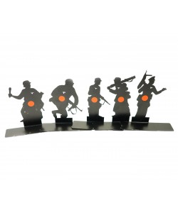 Комплект 5 мишеней «Солдаты» металл 1 мм