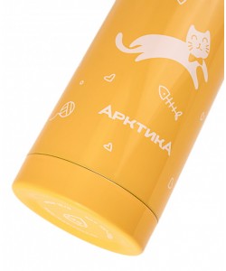 Термос для напитков с рисунком «Арктика» 102-350w, 0.35 л (желтый)