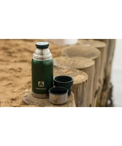 Термос классический «Арктика» 106-500, 0.5 л, эмаль, 2 чашки (зеленый)