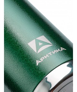 Термос классический «Арктика» 106-500C, 0.5 л, эмаль, 2 чашки (зеленый) с ситечком