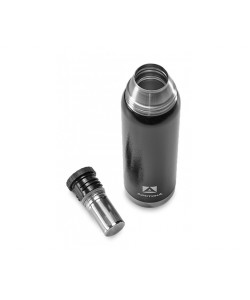 Термос классический «Арктика» 106-900C, 0.9 л, эмаль, 2 чашки (черный) с ситечком