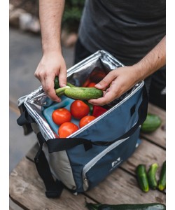 Сумка-холодильник классическая «Арктика» 3000-30, 30 л, с люком (синяя)