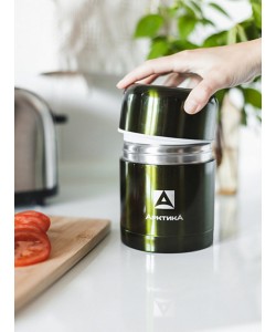 Термос для еды «Арктика» 302-500, 0.5 л, с широким горлом (болотный)