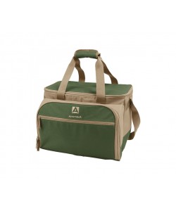 Сумка-холодильник «Арктика» 4100-6, с набором посуды на 6 человек (зеленый)