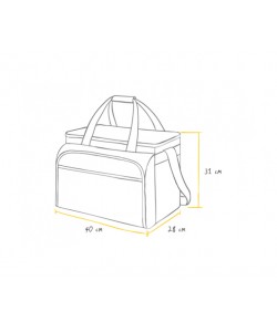 Сумка-холодильник «Арктика» 4100-6, с набором посуды на 6 человек (зеленый)