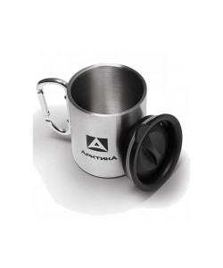 Термокружка полированная «Арктика» 801-300К, 0.3 л, с карабином