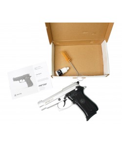 Охолощенный СХП пистолет Retay MOD84 (Beretta 84FS) 9mm P.A.K Chrome