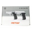 Охолощенный СХП пистолет Retay MOD84 (Beretta 84FS) 9mm P.A.K Chrome - фото № 10