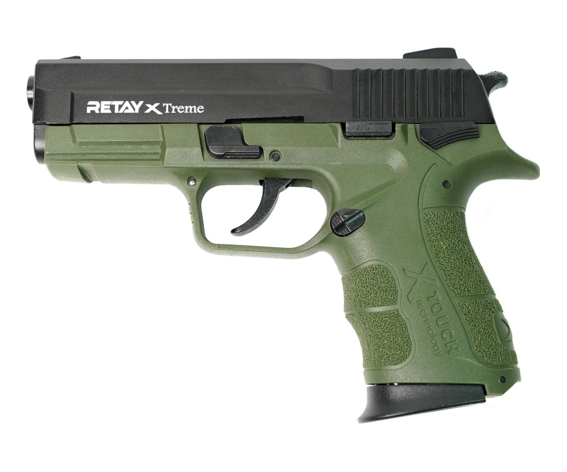 Охолощенный СХП пистолет Retay XTREME, 9mm P.A.K Olive