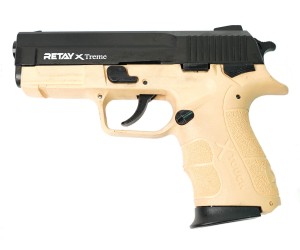 Охолощенный СХП пистолет Retay XTREME, 9mm P.A.K, желтый