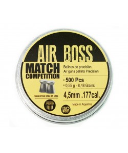 Пули для пневматики Apolo Air Boss Match 4,5 мм, 0,55 г (500 штук)