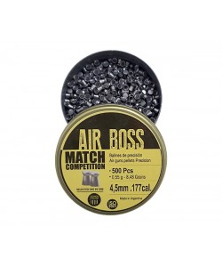 Пули для пневматики Apolo Air Boss Match 4,5 мм, 0,55 г (500 штук)