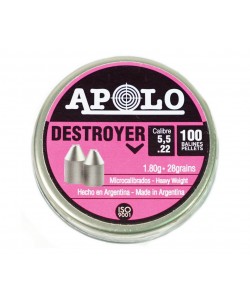 Пули для пневматики Apolo Destroyer 5,5 мм, 1,8 г (100 штук)
