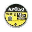 Пули Apolo Monster 5,5 мм, 1,65 г (200 штук) - фото № 1