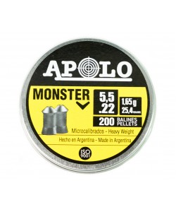 Пули для пневматики Apolo Monster 5,5 мм, 1,65 г (200 штук)