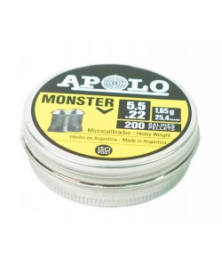 Пули для пневматики Apolo Monster 5,5 мм, 1,65 г (200 штук)