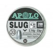 Пули полнотелые Apolo Slug 6,35 мм, 2,14 г (200 штук) - фото № 1