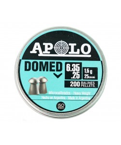 Пули для пневматики Apolo Domed 6,35 мм, 1,6 г (200 штук)