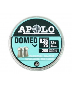 Пули для пневматики Apolo Domed 6,35 мм, 2,2 г (200 штук)