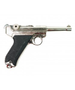 Макет пистолет Luger Parabellum P08, никель (Германия, 1898 г.) DE-8143