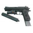 Игрушечный пистолет Shantou 100000174 (пластик, 6 мм, ЛЦУ, глушитель) - фото № 3