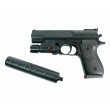 Игрушечный пистолет Shantou B00845 (пластик, 6 мм, ЛЦУ, глушитель) - фото № 3